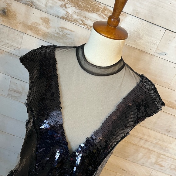 NWT Free people dusk till dawn mini sequin dress size M - Picture 4 of 11